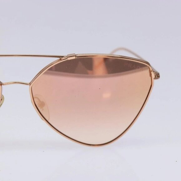 PRADA Sunglasses metal Gold Auth sw1398 main image 9